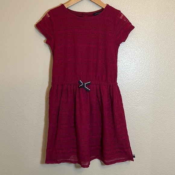 𝅺TOMMY Hilfiger Dark Red Girl Dress - Picture 1 of 14